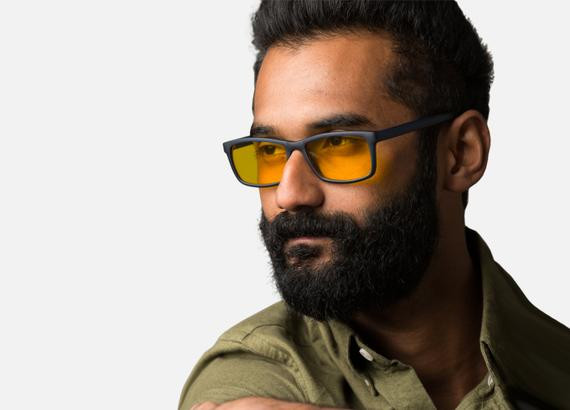 man with glasses - blublox