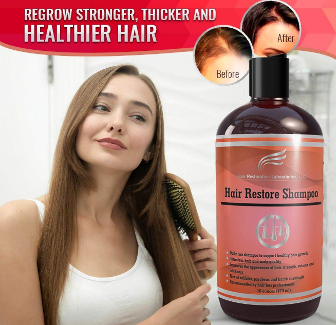 Hair Restoration Laboratories Hair Restore Shampoo, DHT Blocker to Prevent Hair Loss