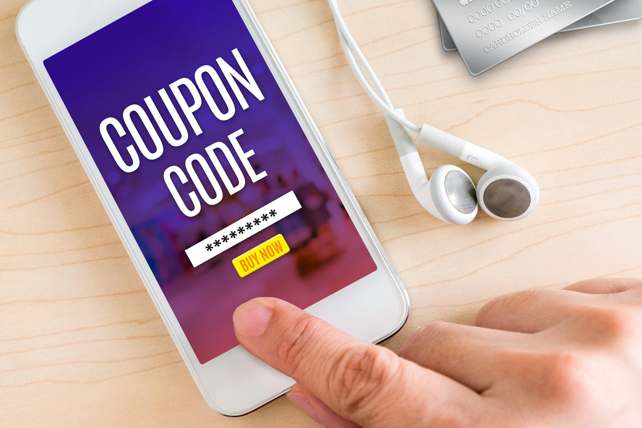Using a coupon when shopping Using a coupon when shopping