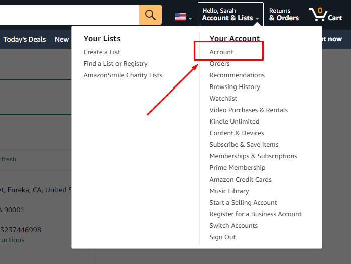 Do this step to delete Amazon address