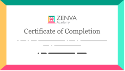 Zenva’s Completion Certificate