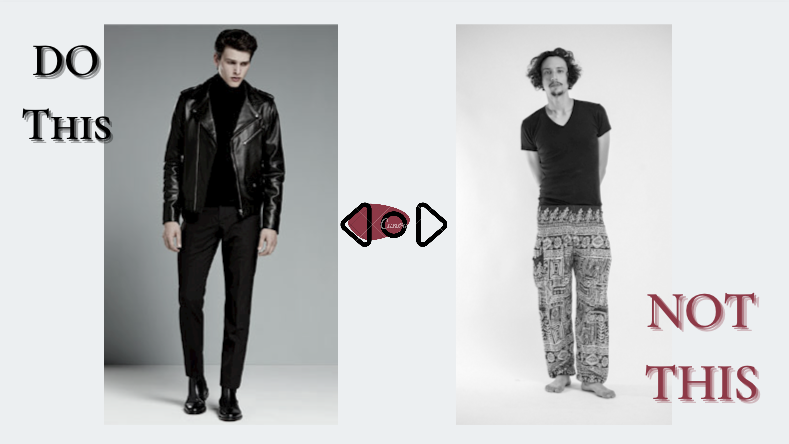 Do and Don't for all black outfits Do and Don't for all black outfits