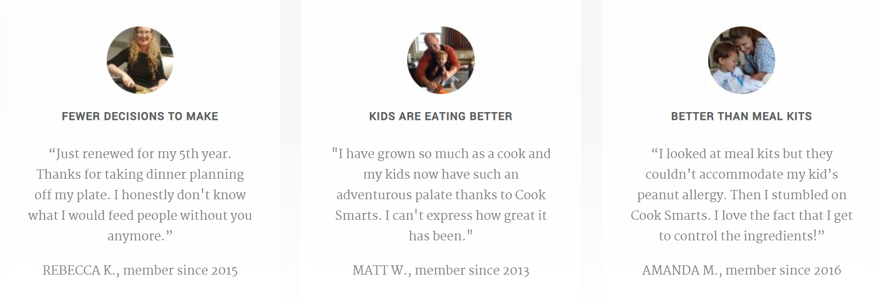 CookSmarts testimonials