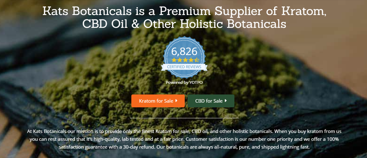 Kats Botanicals is a Premium Supplier of Kratom, CBD Oil & Other Holistic Botanicals