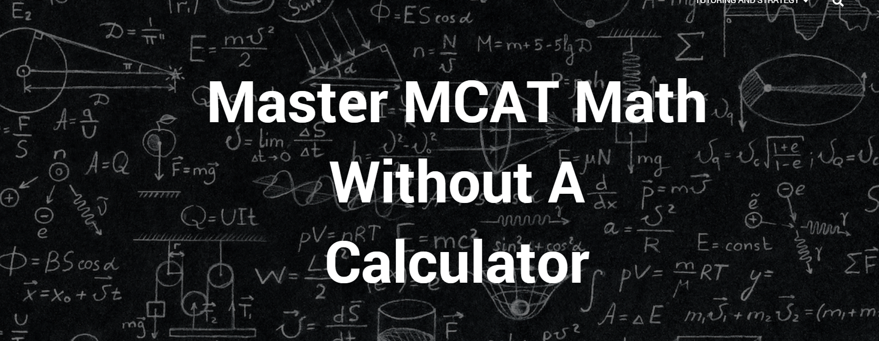 Master MCAT Math without a calculator Master MCAT Math without a calculator