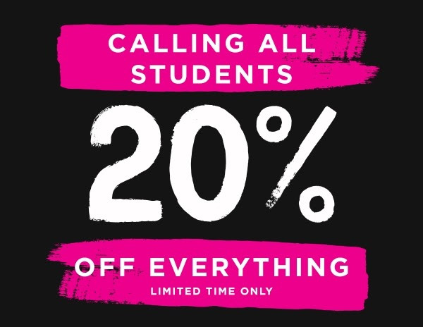 STUDENT DISCOUNT STUDENT DISCOUNT