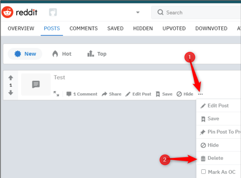 Delete messages and comments 3