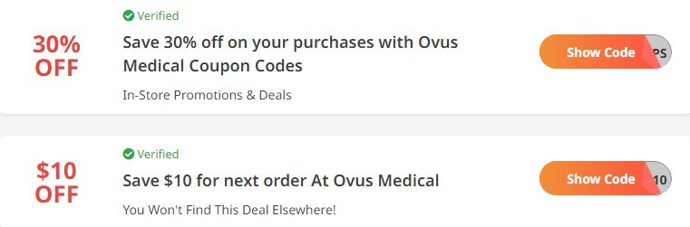 Ovus Medical Coupon Codes & Deals
