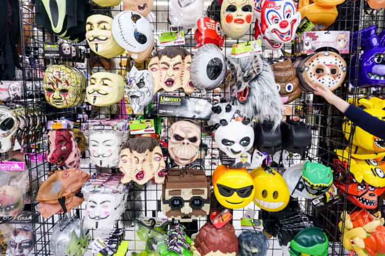 Halloween masks and accessories
