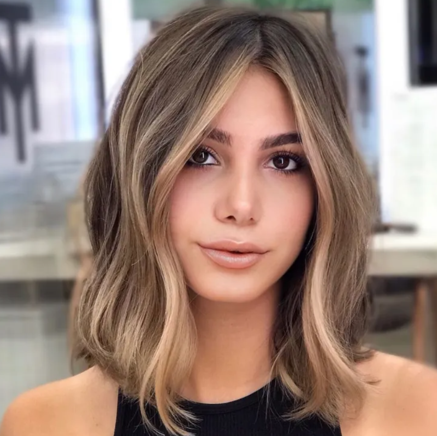 dimensional blonde with money piece - couponupto.com