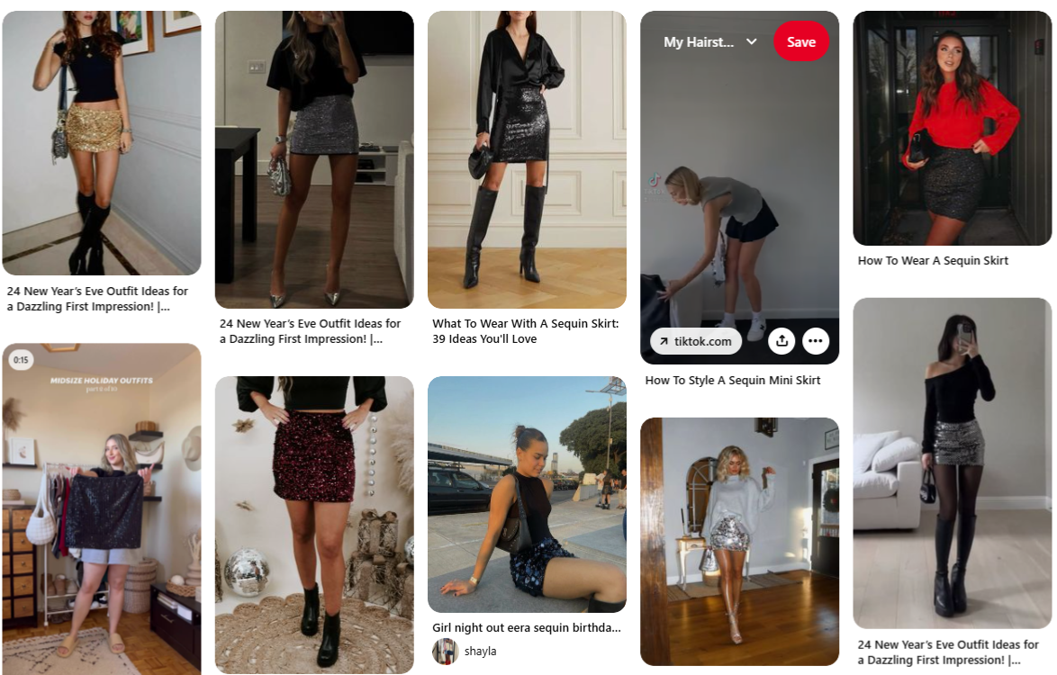 24 Sparkling Sequin Mini Skirt Outfit Ideas to Dazzle and Impress