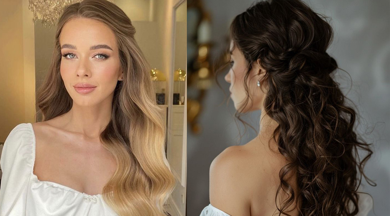 30+ Half Up Half Down Wedding Hair Ideas for Your Special Day