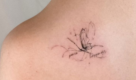 Top  Fine Line Butterfly Outline Tattoo Ideas for 2025 – Delicate, Meaningful & Absolutely Stunning