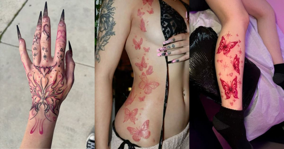 Pink Butterfly Tattoos: 25+ Delicate & Meaningful Designs for Women
