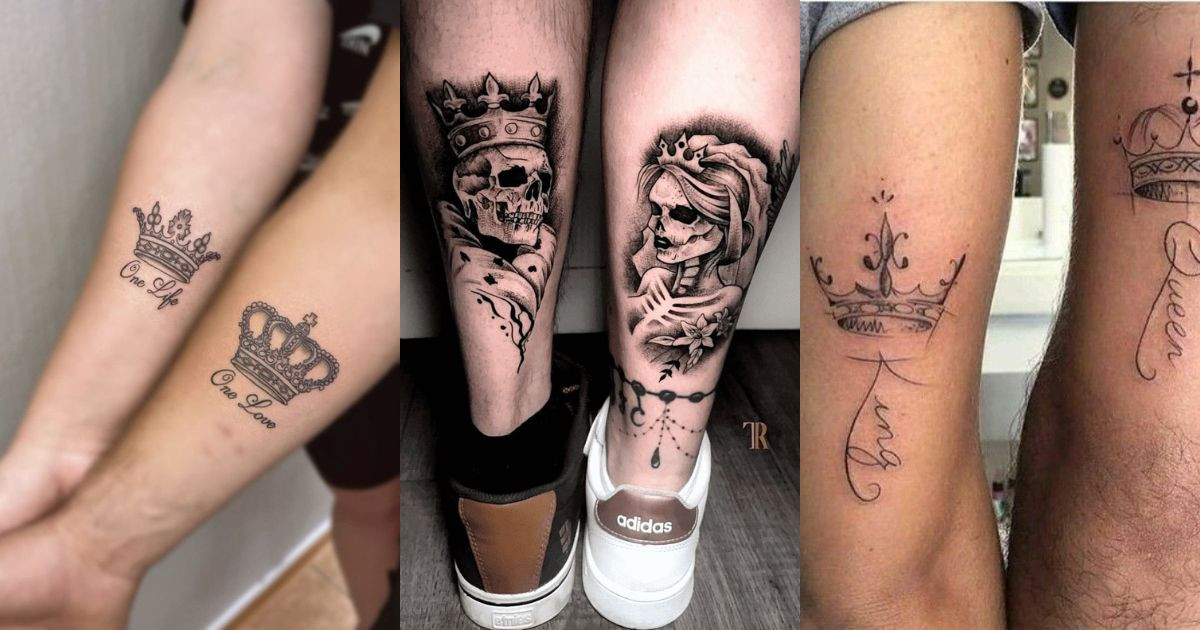 19+ Couple Matching Crown Tattoos: Royal Designs to Celebrate Love
