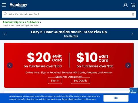Academy Sports + Outdoors US Coupons and Promo Code