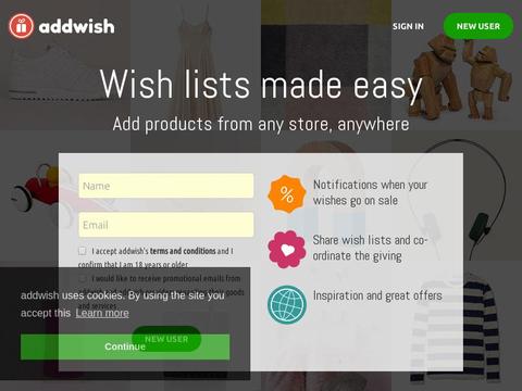 Addwish.Com Coupons and Promo Code