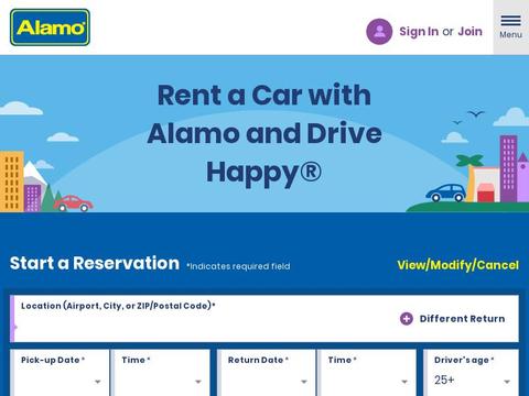 Alamo Rent A Car Coupons and Promo Code