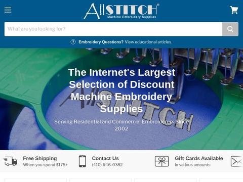 AllStitch Coupons and Promo Code