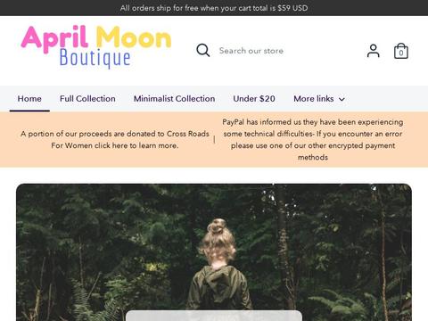 April Moon Boutique Coupons and Promo Code