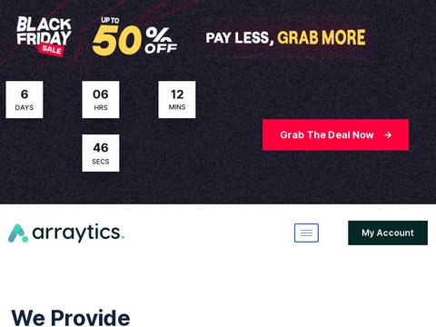 Arraytics Coupons and Promo Code