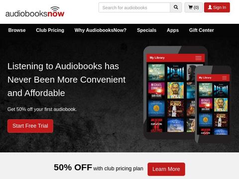AudiobooksNow Coupons and Promo Code