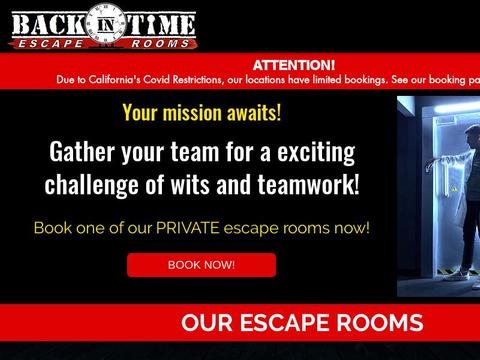 Backintimeescaperooms.Com Coupons and Promo Code