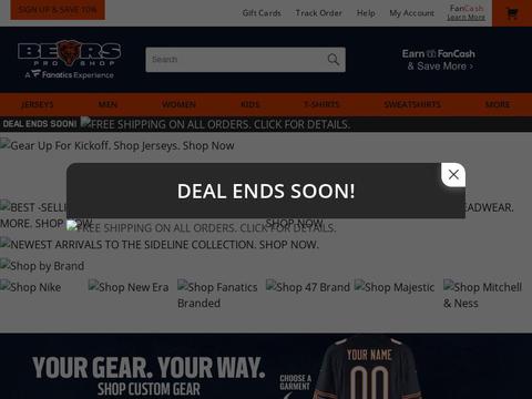 Bears Pro Shop by Fanatics Coupons and Promo Code