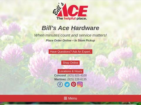 Billsacehardware.Com Coupons and Promo Code