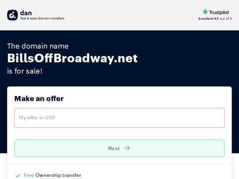 Billsoffbroadway.Net Coupons and Promo Code