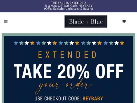 Blade + Blue Coupons and Promo Code