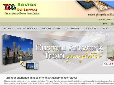 Bostononcanvas.Com Coupons and Promo Code