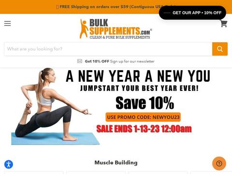 BulkSupplements Coupons and Promo Code