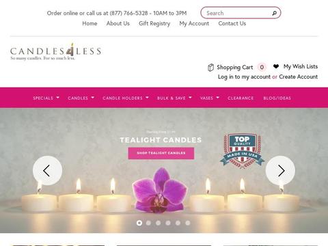 Candles4Less.Com Coupons and Promo Code