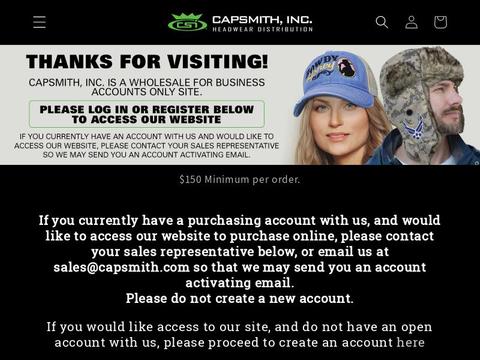 Capsmith.Com Coupons and Promo Code
