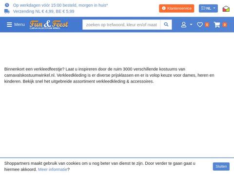 Carnavalskostuumwinkel.nl Coupons and Promo Code