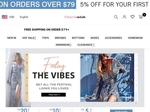 Charmwish Coupons and Promo Code