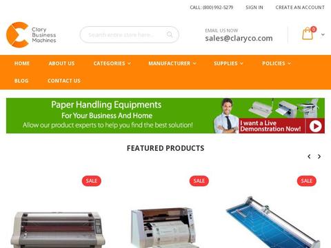 Clary Business Machines - paper-machines.com Coupons and Promo Code