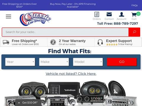 Classiccarstereos.Com Coupons and Promo Code