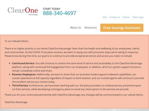 Clearoneadvantage.Com Coupons and Promo Code