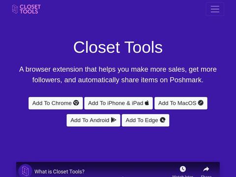 Closet Tools Coupons and Promo Code