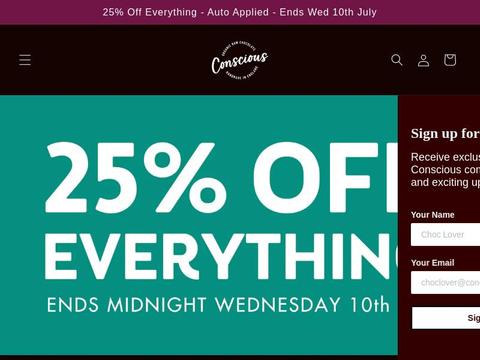 consciouschocolate Coupons and Promo Code