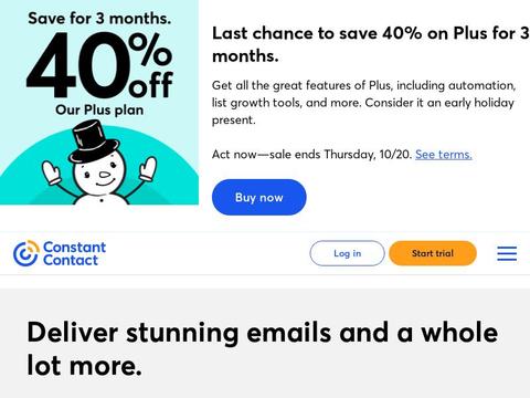 Constant Contact Coupons and Promo Code