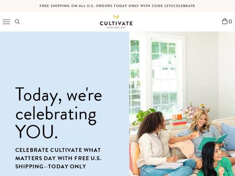 Cultivate What Matters Shop Coupons and Promo Code