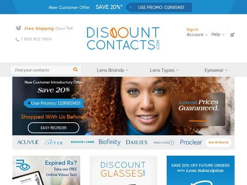 DiscountContactLenses Coupons and Promo Code