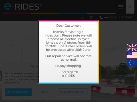 E-RIDES Coupons and Promo Code