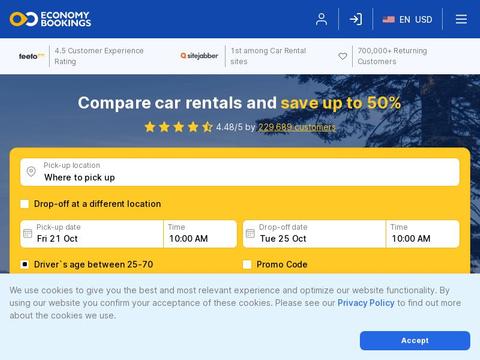 Economy Bookings Coupons and Promo Code
