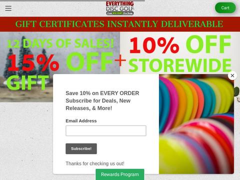 Everythingdiscgolf.com Coupons and Promo Code