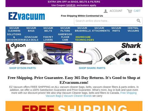 EZvacuum.com Coupons and Promo Code