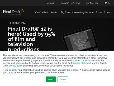 Final Draft Coupons and Promo Code
